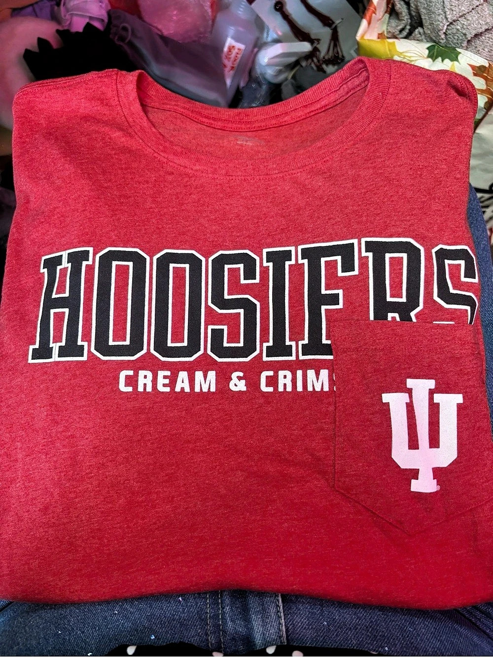 Captivating Apparel Graphic Sweatshirt in Red Size Large